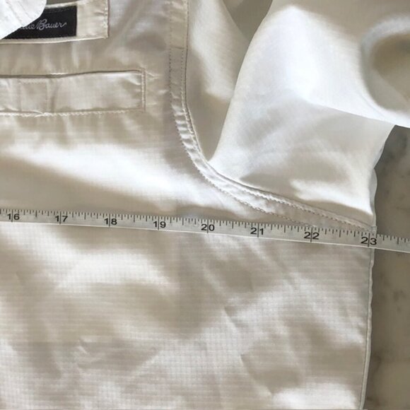 EDDIE BAUER Performance Fishing Shirt White Mens Medium - Picture 15 of 16